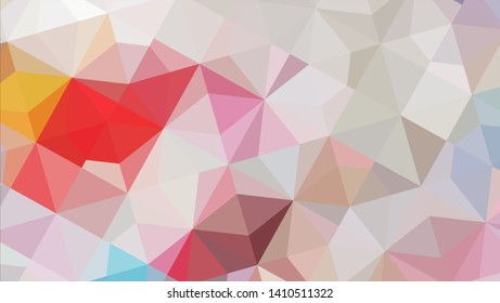 Geometric design. Colorful gradient mosaic background. Geometric triangle, mosaic, abstract background. Mosaic, color background. Mosaic texture. The effect of stained glass. EPS 10 Vector