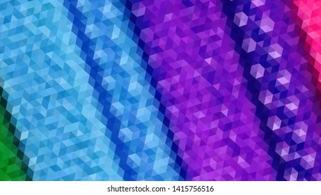 Geometric design. Colorful gradient mosaic background. Geometric triangle, mosaic, abstract background. Mosaic, color background. Mosaic texture. The effect of stained glass. EPS 10 Vector