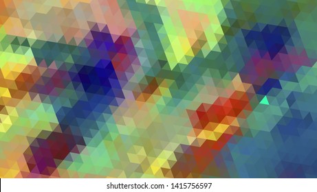 Geometric design. Colorful gradient mosaic background. Geometric triangle, mosaic, abstract background. Mosaic, color background. Mosaic texture. The effect of stained glass. EPS 10 Vector