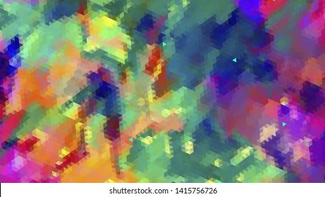 Geometric design. Colorful gradient mosaic background. Geometric triangle, mosaic, abstract background. Mosaic, color background. Mosaic texture. The effect of stained glass. EPS 10 Vector