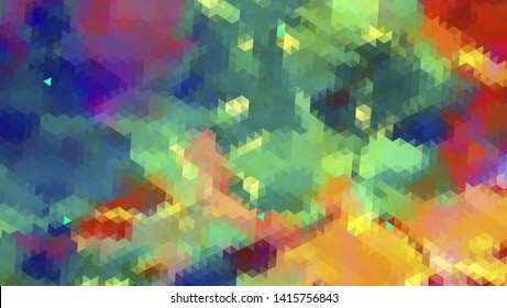 Geometric design. Colorful gradient mosaic background. Geometric triangle, mosaic, abstract background. Mosaic, color background. Mosaic texture. The effect of stained glass. EPS 10 Vector
