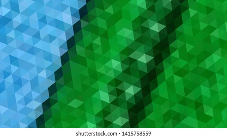 Geometric design. Colorful gradient mosaic background. Geometric triangle, mosaic, abstract background. Mosaic, color background. Mosaic texture. The effect of stained glass. EPS 10 Vector