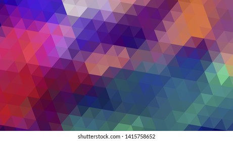Geometric design. Colorful gradient mosaic background. Geometric triangle, mosaic, abstract background. Mosaic, color background. Mosaic texture. The effect of stained glass. EPS 10 Vector