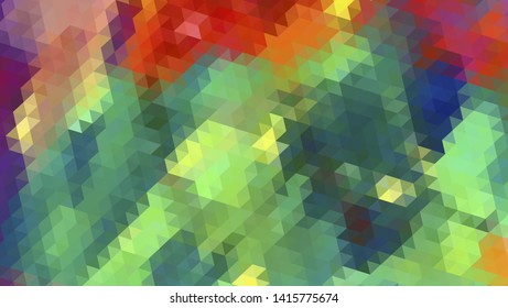 Geometric design. Colorful gradient mosaic background. Geometric triangle, mosaic, abstract background. Mosaic, color background. Mosaic texture. The effect of stained glass. EPS 10 Vector