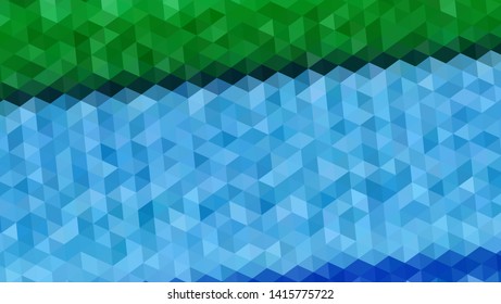 Geometric design. Colorful gradient mosaic background. Geometric triangle, mosaic, abstract background. Mosaic, color background. Mosaic texture. The effect of stained glass. EPS 10 Vector