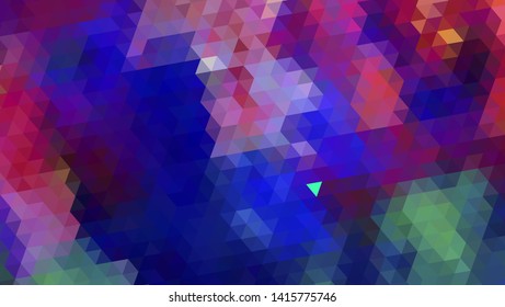 Geometric design. Colorful gradient mosaic background. Geometric triangle, mosaic, abstract background. Mosaic, color background. Mosaic texture. The effect of stained glass. EPS 10 Vector