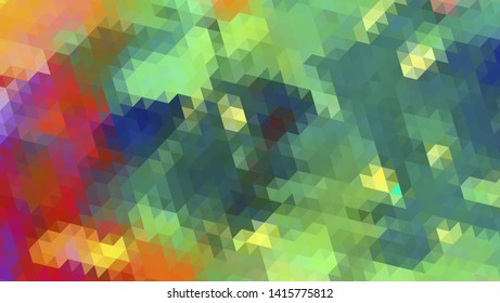Geometric design. Colorful gradient mosaic background. Geometric triangle, mosaic, abstract background. Mosaic, color background. Mosaic texture. The effect of stained glass. EPS 10 Vector