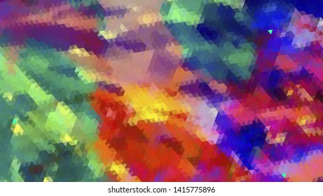 Geometric design. Colorful gradient mosaic background. Geometric triangle, mosaic, abstract background. Mosaic, color background. Mosaic texture. The effect of stained glass. EPS 10 Vector