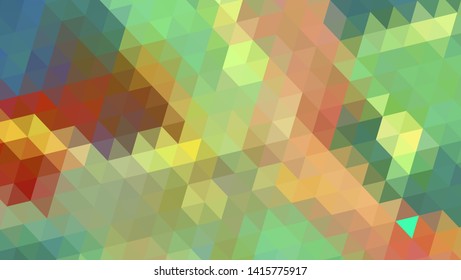 Geometric design. Colorful gradient mosaic background. Geometric triangle, mosaic, abstract background. Mosaic, color background. Mosaic texture. The effect of stained glass. EPS 10 Vector