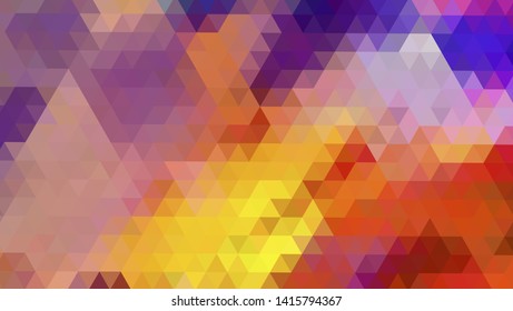 Geometric design. Colorful gradient mosaic background. Geometric triangle, mosaic, abstract background. Mosaic, color background. Mosaic texture. The effect of stained glass. EPS 10 Vector