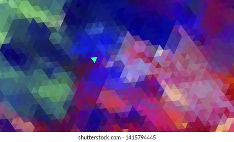 Geometric design. Colorful gradient mosaic background. Geometric triangle, mosaic, abstract background. Mosaic, color background. Mosaic texture. The effect of stained glass. EPS 10 Vector