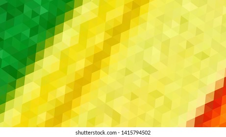 Geometric design. Colorful gradient mosaic background. Geometric triangle, mosaic, abstract background. Mosaic, color background. Mosaic texture. The effect of stained glass. EPS 10 Vector