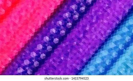 Geometric design. Colorful gradient mosaic background. Geometric triangle, mosaic, abstract background. Mosaic, color background. Mosaic texture. The effect of stained glass. EPS 10 Vector