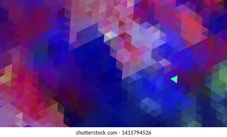 Geometric design. Colorful gradient mosaic background. Geometric triangle, mosaic, abstract background. Mosaic, color background. Mosaic texture. The effect of stained glass. EPS 10 Vector