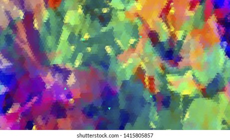 Geometric design. Colorful gradient mosaic background. Geometric triangle, mosaic, abstract background. Mosaic, color background. Mosaic texture. The effect of stained glass. EPS 10 Vector