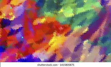 Geometric design. Colorful gradient mosaic background. Geometric triangle, mosaic, abstract background. Mosaic, color background. Mosaic texture. The effect of stained glass. EPS 10 Vector