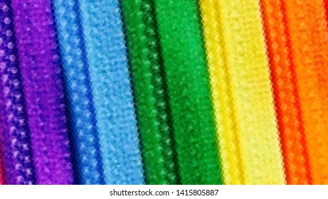 Geometric design. Colorful gradient mosaic background. Geometric triangle, mosaic, abstract background. Mosaic, color background. Mosaic texture. The effect of stained glass. EPS 10 Vector