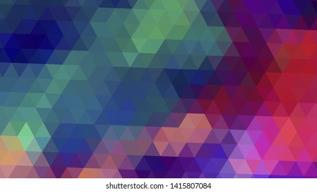Geometric design. Colorful gradient mosaic background. Geometric triangle, mosaic, abstract background. Mosaic, color background. Mosaic texture. The effect of stained glass. EPS 10 Vector