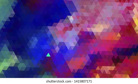 Geometric design. Colorful gradient mosaic background. Geometric triangle, mosaic, abstract background. Mosaic, color background. Mosaic texture. The effect of stained glass. EPS 10 Vector