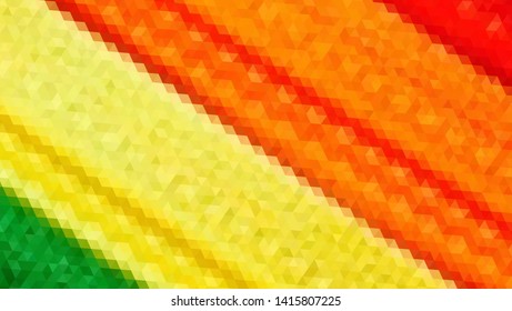 Geometric design. Colorful gradient mosaic background. Geometric triangle, mosaic, abstract background. Mosaic, color background. Mosaic texture. The effect of stained glass. EPS 10 Vector