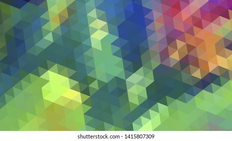 Geometric design. Colorful gradient mosaic background. Geometric triangle, mosaic, abstract background. Mosaic, color background. Mosaic texture. The effect of stained glass. EPS 10 Vector