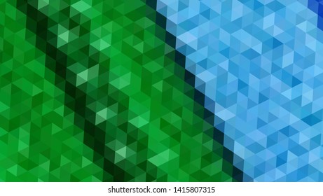 Geometric design. Colorful gradient mosaic background. Geometric triangle, mosaic, abstract background. Mosaic, color background. Mosaic texture. The effect of stained glass. EPS 10 Vector