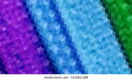 Geometric design. Colorful gradient mosaic background. Geometric triangle, mosaic, abstract background. Mosaic, color background. Mosaic texture. The effect of stained glass. EPS 10 Vector