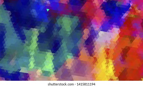 Geometric design. Colorful gradient mosaic background. Geometric triangle, mosaic, abstract background. Mosaic, color background. Mosaic texture. The effect of stained glass. EPS 10 Vector