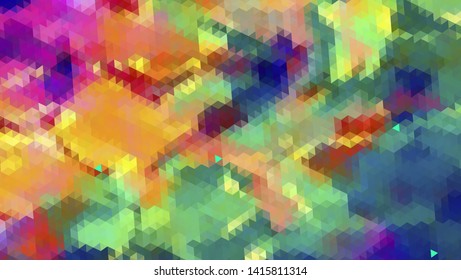 Geometric design. Colorful gradient mosaic background. Geometric triangle, mosaic, abstract background. Mosaic, color background. Mosaic texture. The effect of stained glass. EPS 10 Vector