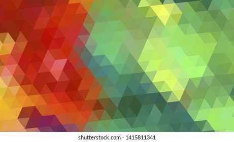 Geometric design. Colorful gradient mosaic background. Geometric triangle, mosaic, abstract background. Mosaic, color background. Mosaic texture. The effect of stained glass. EPS 10 Vector