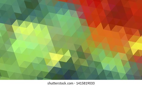 Geometric design. Colorful gradient mosaic background. Geometric triangle, mosaic, abstract background. Mosaic, color background. Mosaic texture. The effect of stained glass. EPS 10 Vector