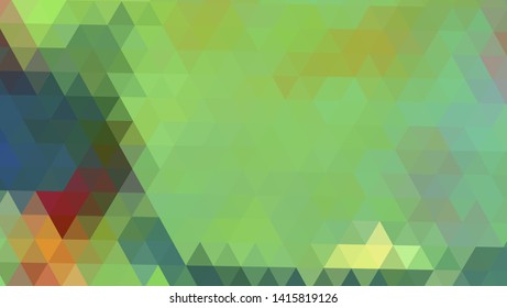 Geometric design. Colorful gradient mosaic background. Geometric triangle, mosaic, abstract background. Mosaic, color background. Mosaic texture. The effect of stained glass. EPS 10 Vector