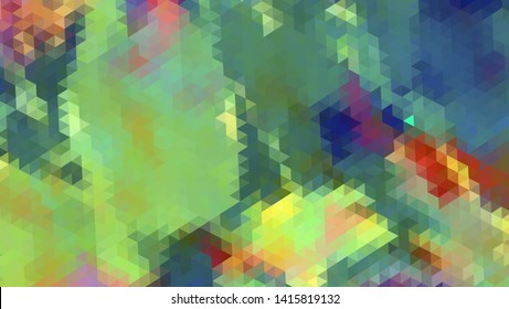 Geometric design. Colorful gradient mosaic background. Geometric triangle, mosaic, abstract background. Mosaic, color background. Mosaic texture. The effect of stained glass. EPS 10 Vector