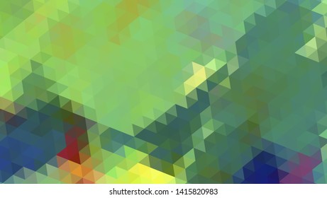 Geometric design. Colorful gradient mosaic background. Geometric triangle, mosaic, abstract background. Mosaic, color background. Mosaic texture. The effect of stained glass. EPS 10 Vector