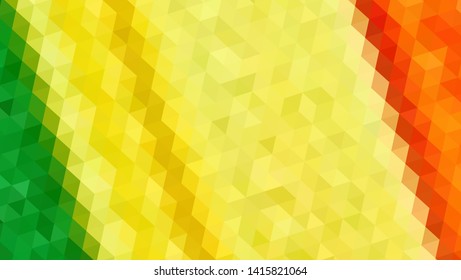 Geometric design. Colorful gradient mosaic background. Geometric triangle, mosaic, abstract background. Mosaic, color background. Mosaic texture. The effect of stained glass. EPS 10 Vector