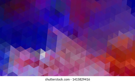 Geometric design. Colorful gradient mosaic background. Geometric triangle, mosaic, abstract background. Mosaic, color background. Mosaic texture. The effect of stained glass. EPS 10 Vector