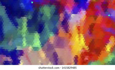 Geometric design. Colorful gradient mosaic background. Geometric triangle, mosaic, abstract background. Mosaic, color background. Mosaic texture. The effect of stained glass. EPS 10 Vector
