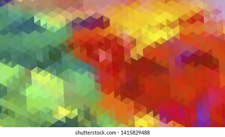 Geometric design. Colorful gradient mosaic background. Geometric triangle, mosaic, abstract background. Mosaic, color background. Mosaic texture. The effect of stained glass. EPS 10 Vector