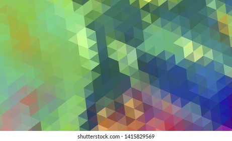 Geometric design. Colorful gradient mosaic background. Geometric triangle, mosaic, abstract background. Mosaic, color background. Mosaic texture. The effect of stained glass. EPS 10 Vector