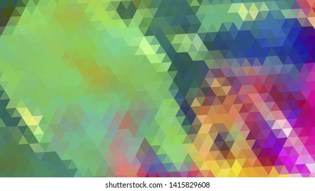Geometric design. Colorful gradient mosaic background. Geometric triangle, mosaic, abstract background. Mosaic, color background. Mosaic texture. The effect of stained glass. EPS 10 Vector