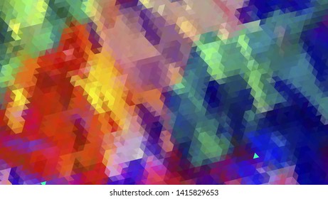 Geometric design. Colorful gradient mosaic background. Geometric triangle, mosaic, abstract background. Mosaic, color background. Mosaic texture. The effect of stained glass. EPS 10 Vector