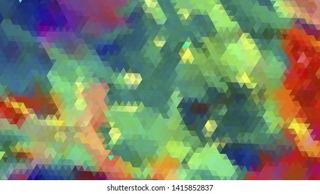Geometric design. Colorful gradient mosaic background. Geometric triangle, mosaic, abstract background. Mosaic, color background. Mosaic texture. The effect of stained glass. EPS 10 Vector