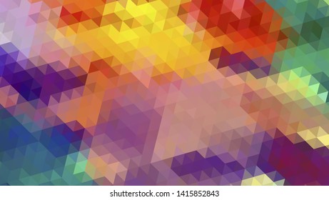 Geometric design. Colorful gradient mosaic background. Geometric triangle, mosaic, abstract background. Mosaic, color background. Mosaic texture. The effect of stained glass. EPS 10 Vector
