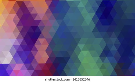 Geometric design. Colorful gradient mosaic background. Geometric triangle, mosaic, abstract background. Mosaic, color background. Mosaic texture. The effect of stained glass. EPS 10 Vector