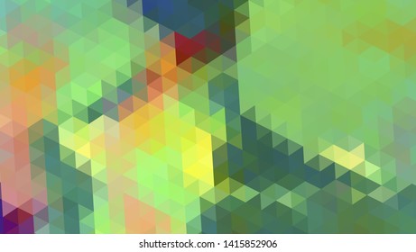 Geometric design. Colorful gradient mosaic background. Geometric triangle, mosaic, abstract background. Mosaic, color background. Mosaic texture. The effect of stained glass. EPS 10 Vector