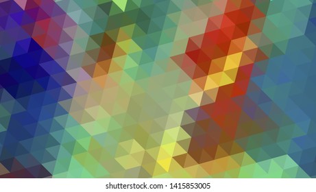 Geometric design. Colorful gradient mosaic background. Geometric triangle, mosaic, abstract background. Mosaic, color background. Mosaic texture. The effect of stained glass. EPS 10 Vector