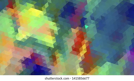 Geometric design. Colorful gradient mosaic background. Geometric triangle, mosaic, abstract background. Mosaic, color background. Mosaic texture. The effect of stained glass. EPS 10 Vector