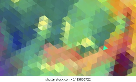 Geometric design. Colorful gradient mosaic background. Geometric triangle, mosaic, abstract background. Mosaic, color background. Mosaic texture. The effect of stained glass. EPS 10 Vector