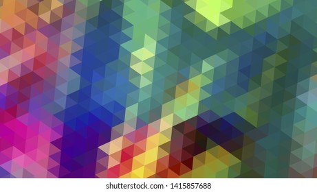 Geometric design. Colorful gradient mosaic background. Geometric triangle, mosaic, abstract background. Mosaic, color background. Mosaic texture. The effect of stained glass. EPS 10 Vector