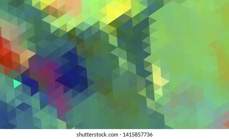 Geometric design. Colorful gradient mosaic background. Geometric triangle, mosaic, abstract background. Mosaic, color background. Mosaic texture. The effect of stained glass. EPS 10 Vector